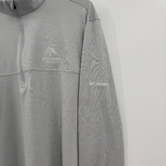 Columbia Golf 1/4 Quarter Zip Pullover Mens Large Gray Long Sleeve Performance - Picture 3 of 8